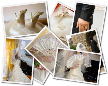 Wedding photos collage