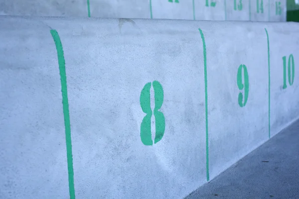 Number on wall — Stock Photo, Image