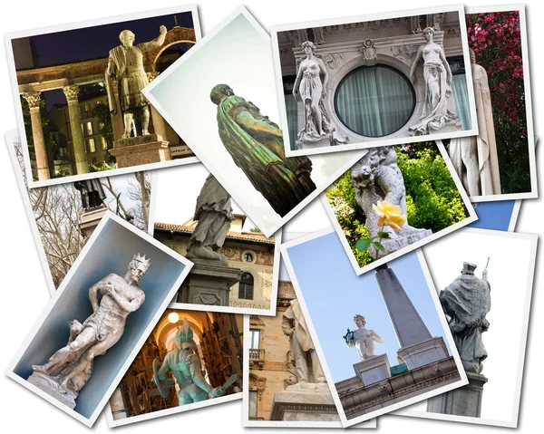 Collage di statue — Foto Stock