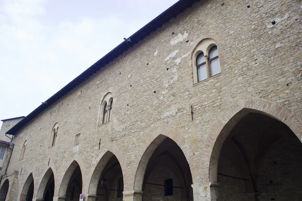 Antico edificio a Bergamo alta — Foto Stock