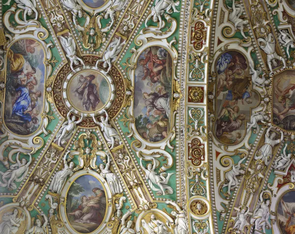 Soffitto affrescato, Basilica di Santa Maria Maggiore. Bergamo — Foto Stock