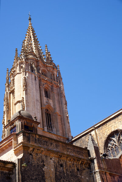 Bell tower of Oviedo's Cathedral, Asturias - Spain
