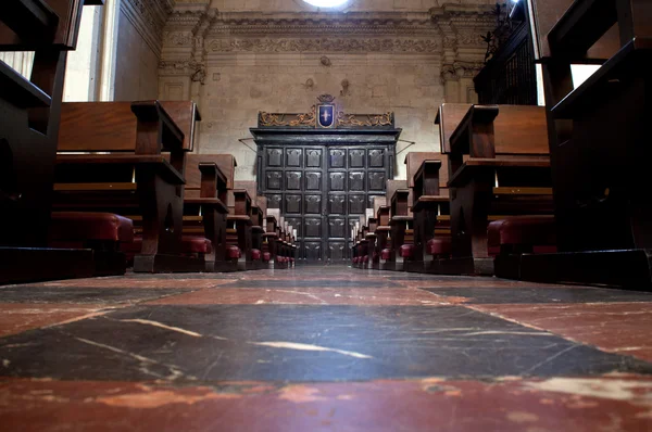 奥维多的大教堂的内部 — 图库照片