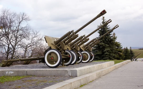 Soviet artillery from the WW2 — Stock Photo, Image
