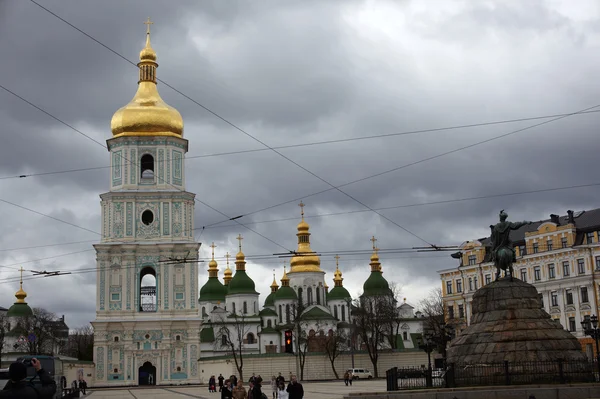 Harangláb a Szent Zsófia katedrális Kijevben — Stock Fotó