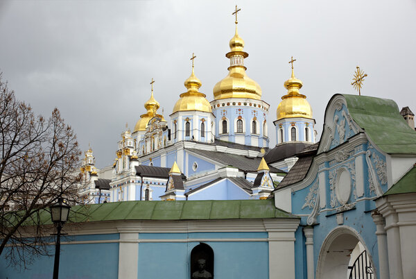 View of St. Michael's cathedral in Kiev, Ukraine