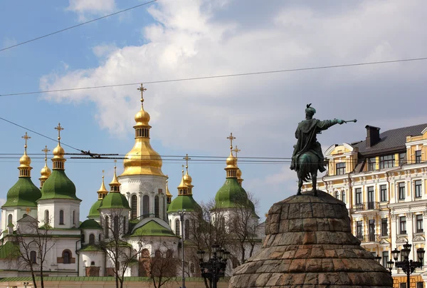 Ukraynalı ünlü anıt hetman bogdan khmelnitsky — Stok fotoğraf