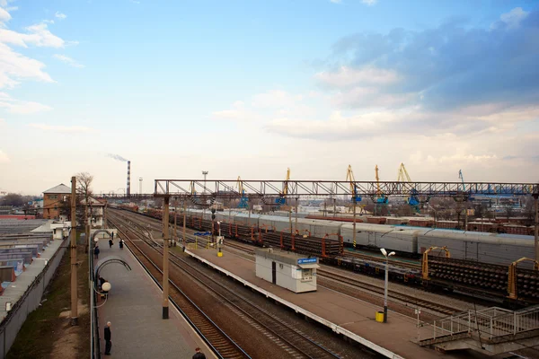 Estação ferroviária em Kiev — Fotografia de Stock