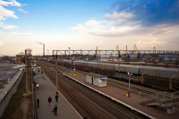 Treinstation in kiev — Stockfoto