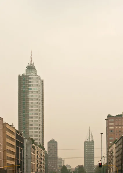 Wolkenkrabbers, Milaan - Italië — Stockfoto