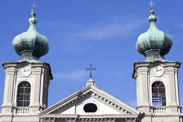 Glockenturm der St.-Ignatius-Kirche in Gorizia — Stockfoto