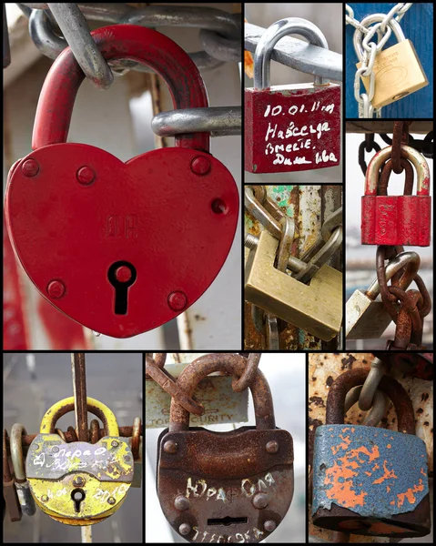 Molte serrature — Foto Stock