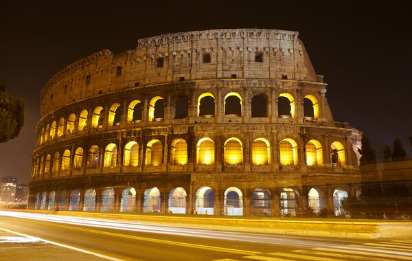 Colosseum at night, Rome