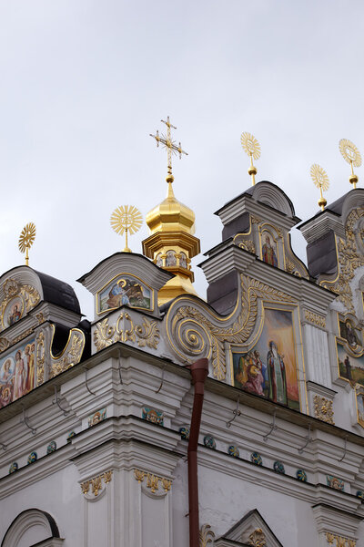 View of Pechersk Lavra monastery in Kiev, Ukraine