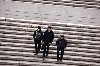 Denizciler, potemkin Odessa'da adımlar.