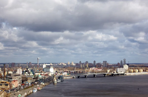 Dnepr rivier, kiev — Stockfoto