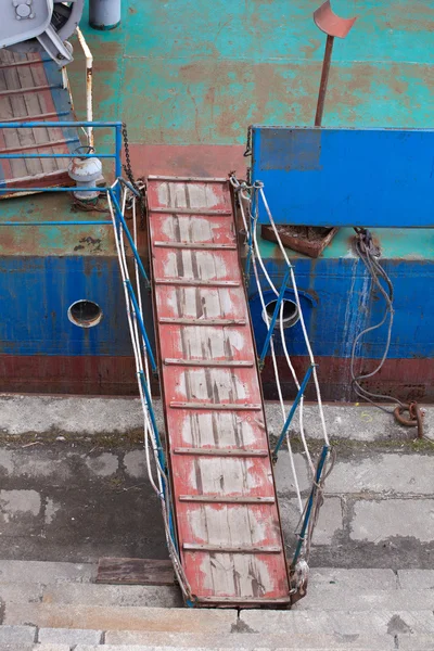 Žebřík lodi — Stock fotografie