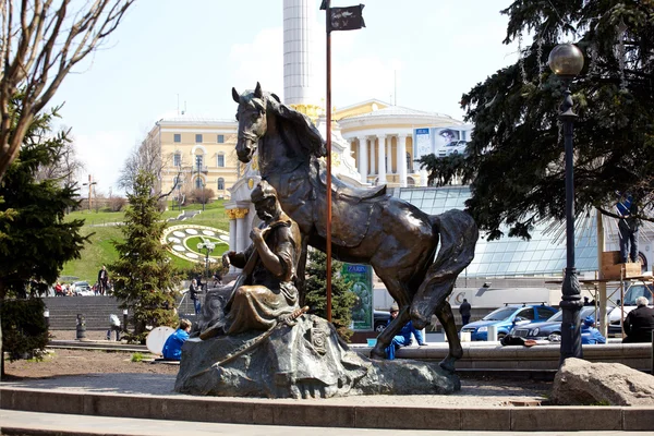 Kazak mamay, kiev heykeli — Stok fotoğraf