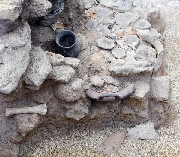 Stock image Ancient Vase in the sand