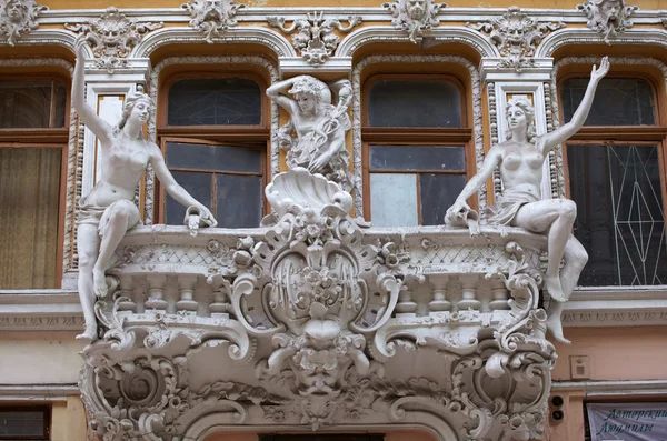 Τέχνη noveau μπαλκόνι στην Οδησσό — Φωτογραφία Αρχείου