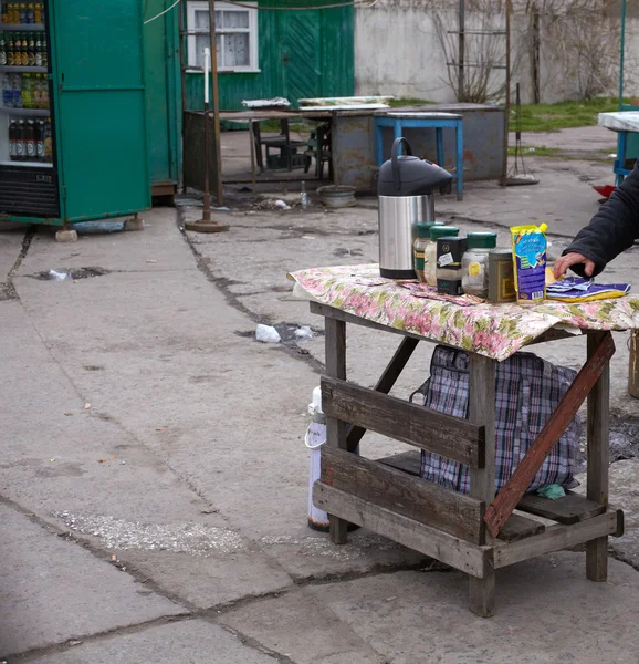 Mercado callejero pobre —  Fotos de Stock