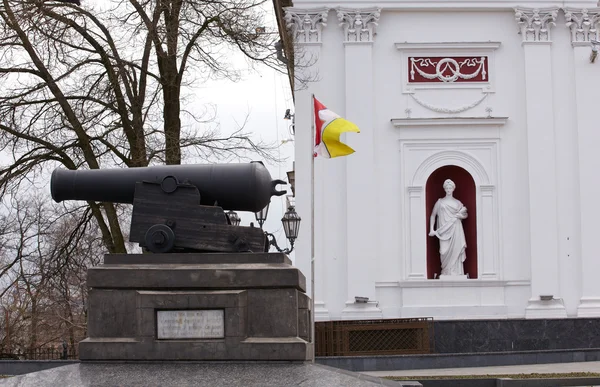 古い大砲、オデッサの市議会の宮殿 — ストック写真
