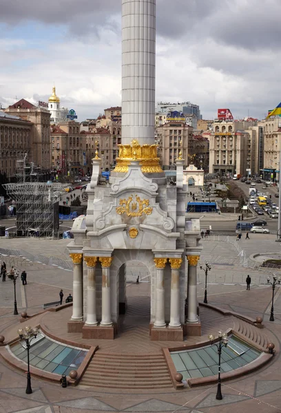 Colonne Place de l'Indépendance, Kiev — Photo