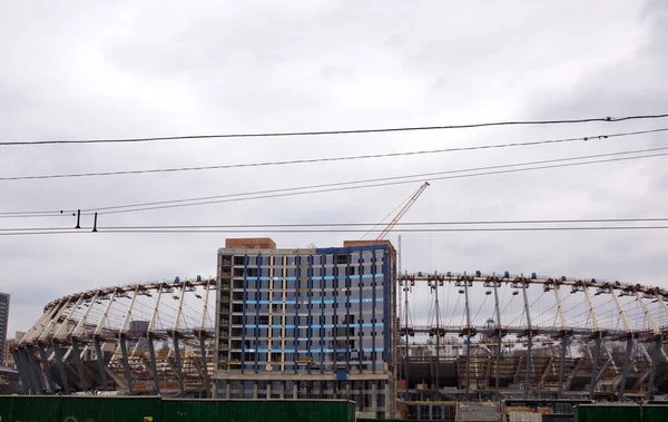 Estádio em construção em Kiev — Fotografia de Stock