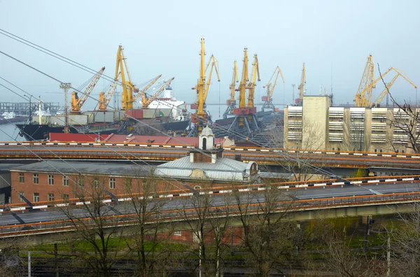 Porto merci a Odessa — Foto Stock