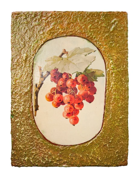 ผลไม้สีทองกับองุ่น — ภาพถ่ายสต็อก