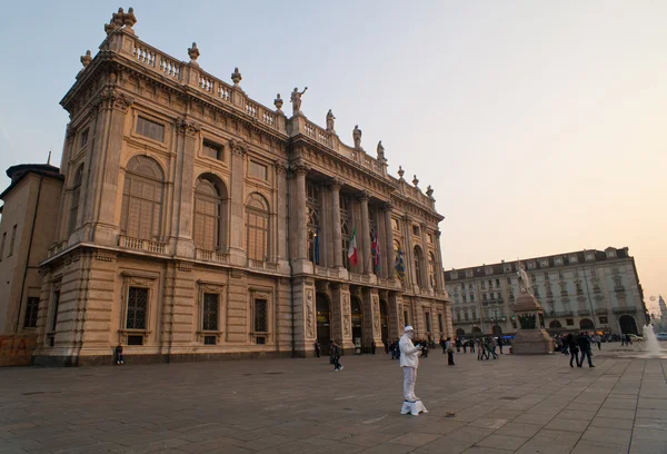 意大利都灵的Palazzo Madama — 图库照片