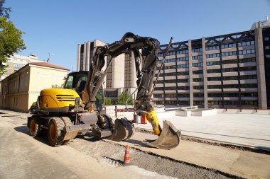 Excavator clipart