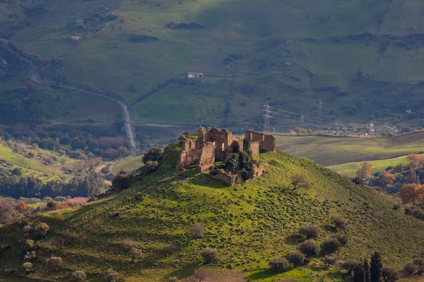 stock image Ruins of St. Michael the Archangel monastery, Troina 