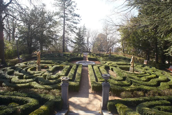 迷宫般的树篱、 别墅雷沃尔泰拉 — 图库照片