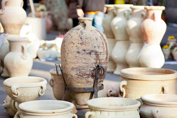 Clay amphoras — Stock Fotó