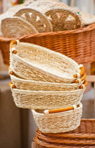 Wicker baskets — Stock Photo, Image