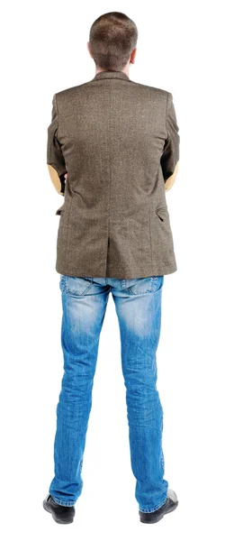 ビジネスの男性のジャケットの背面図 . — ストック写真