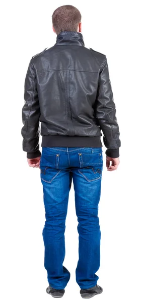 Back view of handsome man in jacket — Stock Photo, Image