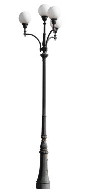 Decorative street lamp-post . clipart