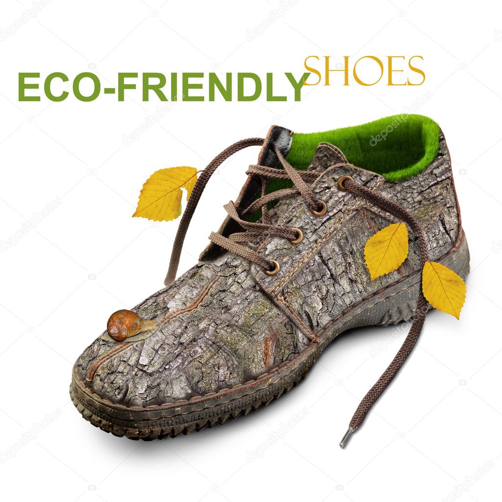 Concept. Eco-friendly shoes.