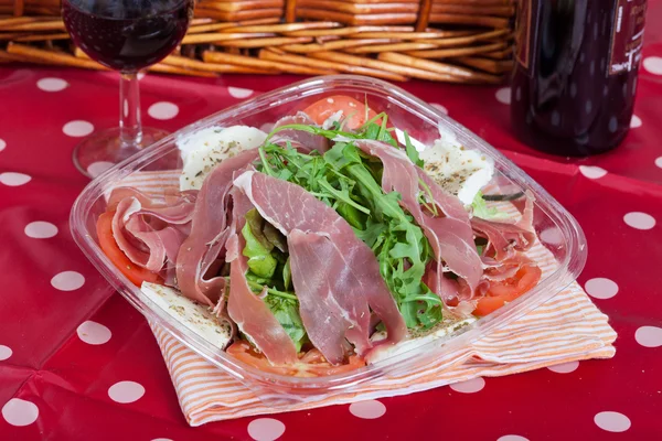 Italian Salad with ham — Stock Photo, Image