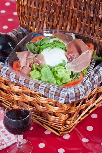 Bufala mozzarella salade — Stockfoto