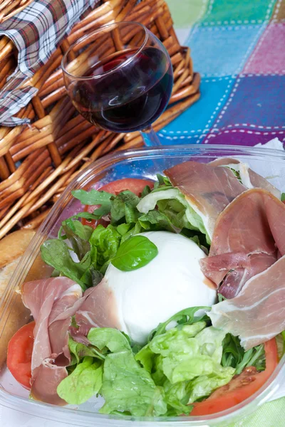 Salada Bufala mozzarella — Fotografia de Stock