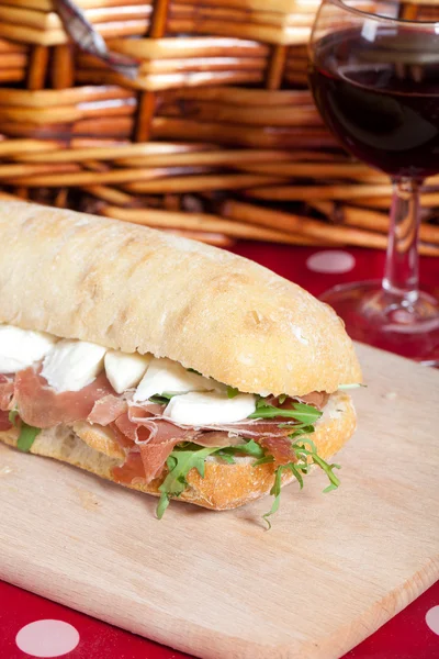 Parma ham sandwich — Stock Photo, Image