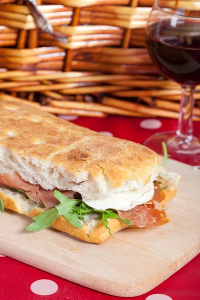 Focaccia sandwich — Stock Photo, Image