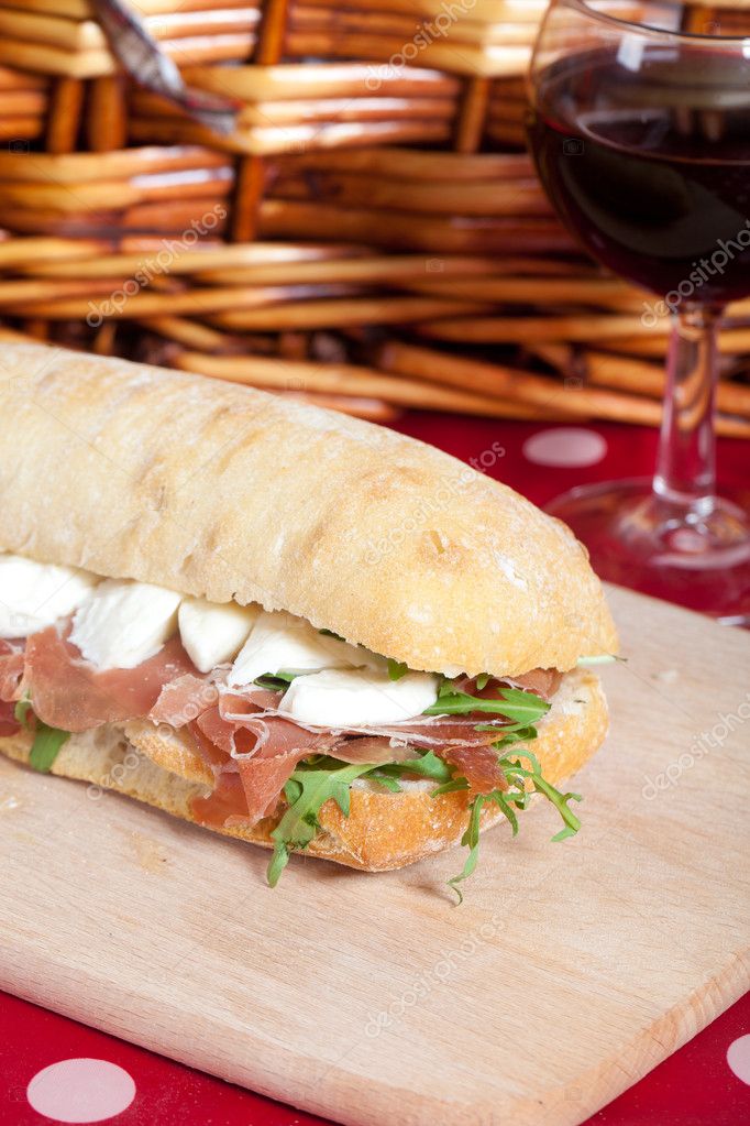 Parma ham sandwich Stock Photo by ©sabinoparente 10418301