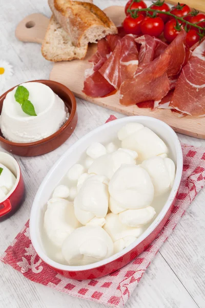 Italian Mozzarella — Stock Photo, Image