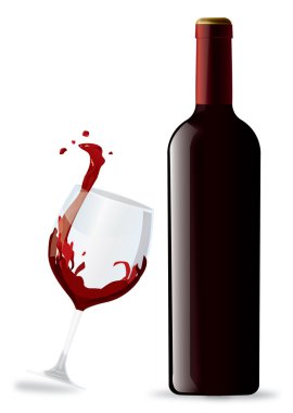 Red wine clipart