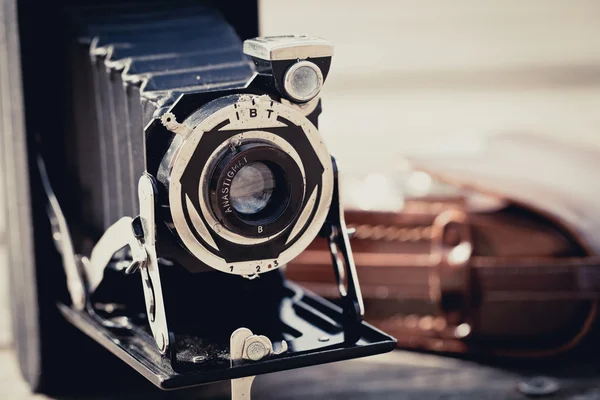 Old Folding Camera — Stock Photo, Image