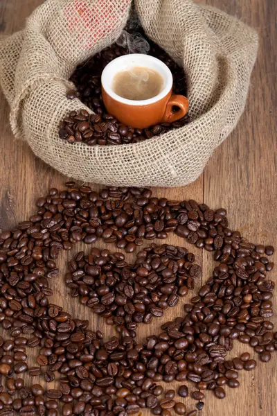 Kaffe kärlek — Stockfoto